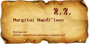 Margitai Napóleon névjegykártya
